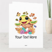 ウミガメベビーハッピー&カワイキャラクター カード (裏面)