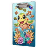 ウミガメベビーハッピー&カワイキャラクター クリップボード (左)