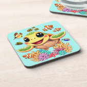 ウミガメベビーハッピー&カワイキャラクター コースター (左側)