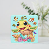 ウミガメベビーハッピー&カワイキャラクター シーズンカード (スタンド正面)