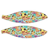 ウミガメベビーハッピー&カワイキャラクター バスケットボール (パネル)