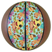 ウミガメベビーハッピー&カワイキャラクター バスケットボール (縦)