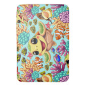 ウミガメベビーハッピー&カワイキャラクター バスマット (正面縦)