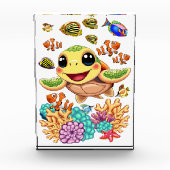 ウミガメベビーハッピー&カワイキャラクター フォトブロック (正面)