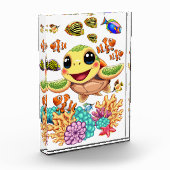 ウミガメベビーハッピー&カワイキャラクター フォトブロック (左)