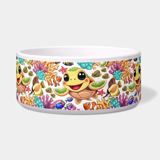 ウミガメベビーハッピー&カワイキャラクター ボウル (正面)