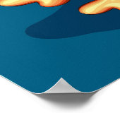 ウミガメベビーハッピー&カワイキャラクター ポスター (角)