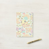 ウミガメベビーハッピー&カワイキャラクター ポストイット (デスク上)