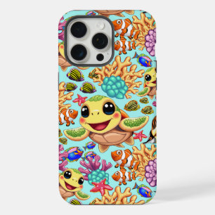 ウミガメベビーハッピー&カワイキャラクター iPhone 15 PRO MAXケース