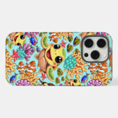 ウミガメベビーハッピー&カワイキャラクター iPhoneケース (裏面横)
