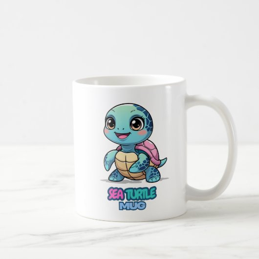 ウミガメマグカップ コーヒーマグカップ (右)