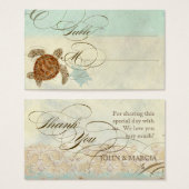 ウミガメモダン沿岸海ビーチスワーズスタイル (正面&裏面)