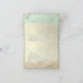 ウミガメモダン沿岸海ビーチスワーズスタイル サンキューカード (内部)