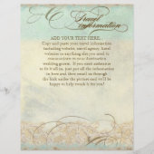 ウミガメモダン沿岸海ビーチスワーズスタイル チラシ (裏面)