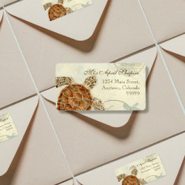 ウミガメモダン沿岸海ビーチスワーズスタイル ラベル