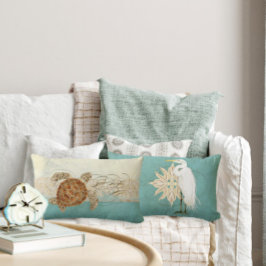 ウミガメモダン沿岸海ビーチスワーズスタイル ランバークッション