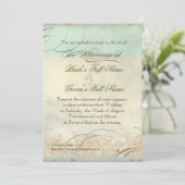 ウミガメモダン沿岸海ビーチスワーズスタイル 招待状 (スタンド正面)