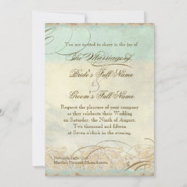 ウミガメモダン沿岸海ビーチスワーズスタイル 招待状