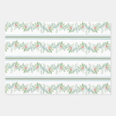 ウミガメユニークのクリスマスプレゼント ラッピングペーパーシート (正面)