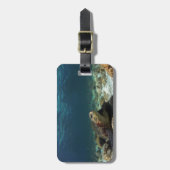 ウミガメリラックスの水中ラグーン ラゲッジタグ (正面縦)