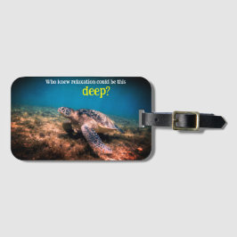 ウミガメリラックスの水中 ラゲッジタグ