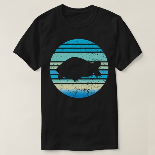 ウミガメレトログラフィック Tシャツ (デザイン正面)