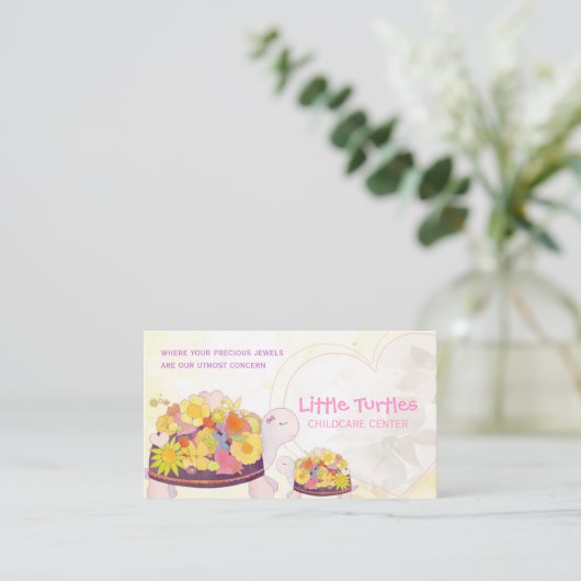 ウミガメ保育園 名刺 (スタンド正面)