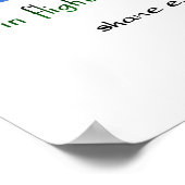 ウミガメ俳句アートプリント ポスター (角)