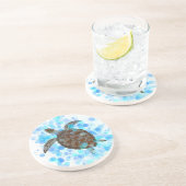 ウミガメ円形のCosters コースター (側面)