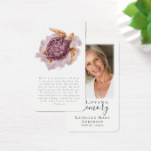 ウミガメ写真追憶祈りの言葉カード (デスク)