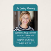 ウミガメ写真追憶祈りの言葉カード (裏面)