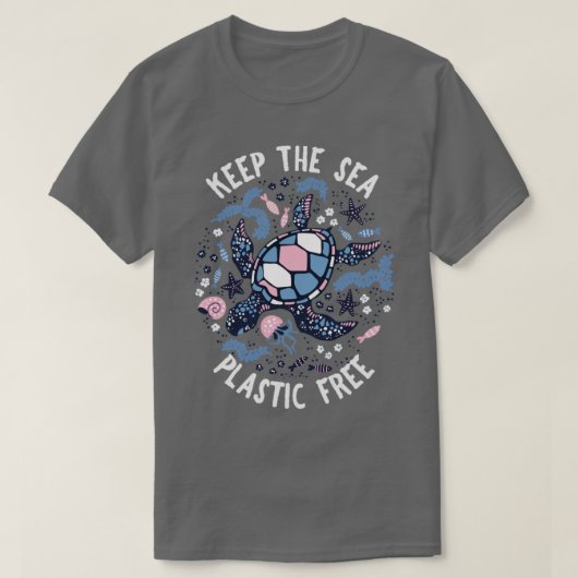 ウミガメ動物権利ギフトヴィンテージカメ Tシャツ (デザイン正面)