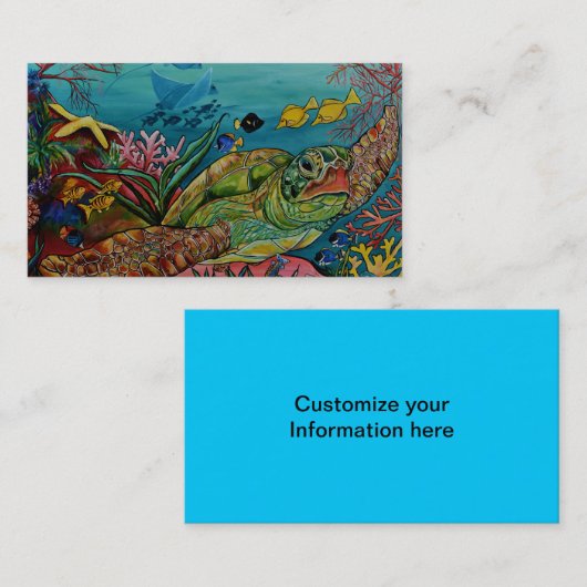 ウミガメ名刺 名刺 (正面/裏面)