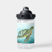 ウミガメ名前をカスタムする ウォーターボトル (背面)