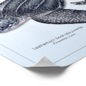 ウミガメ大人とプリント ポスター (角)