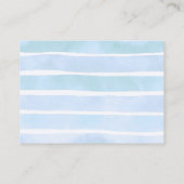 ウミガメ女の子ピンク赤ちゃんシャワーおむつラッフル エンクロージャーカード (裏面)