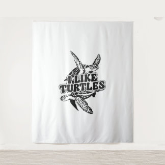 ウミガメ好き タペストリー
