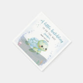 ウミガメ孵化少年ベイビーシャワーペーパーナプキン スタンダードカクテルナプキン (角)