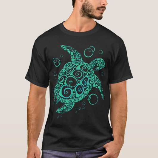 ウミガメ家族 Tシャツ (正面)