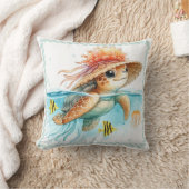 ウミガメ帽 クッション (ブランケット)