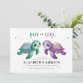 ウミガメ性別リビール招待状 招待状 (スタンド正面)