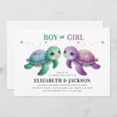 ウミガメ性別リビール招待状 招待状 (正面/裏面)