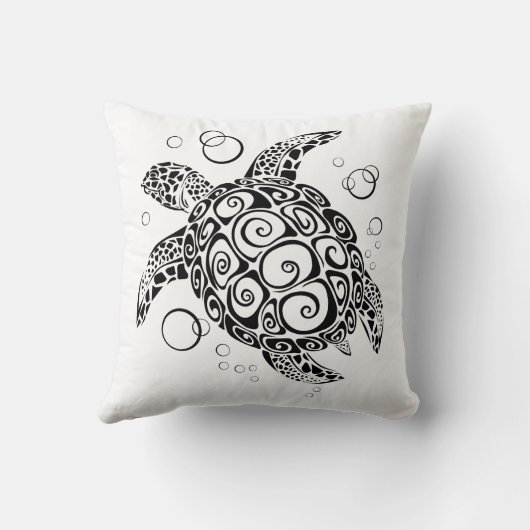 ウミガメ救の枕、ウミガメ クッション (裏面)