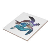 ウミガメ日本の波 タイル (側面)