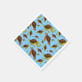 ウミガメ模様 スタンダードカクテルナプキン (角)