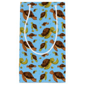 ウミガメ模様 スモールペーパーバッグ (正面)