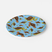 ウミガメ模様 ペーパープレート (アングル)