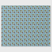 ウミガメ模様 ラッピングペーパー (フラット)