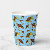 ウミガメ模様 紙コップ (左)