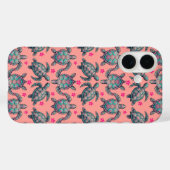 ウミガメ模様 Case-Mate iPhoneケース (裏面 (横))